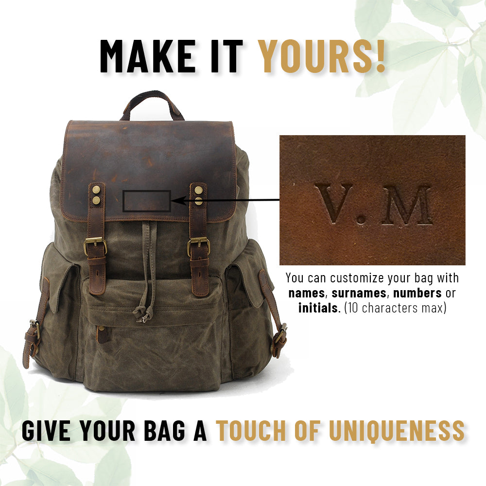 Waxed Canvas Backpack | LATVIA
