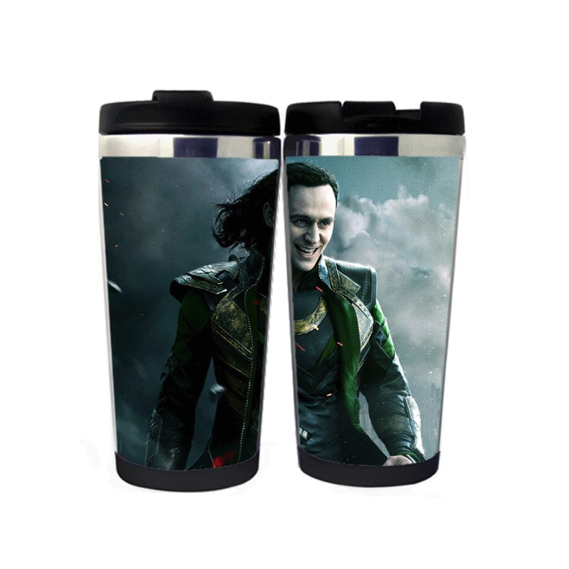 Tom Hiddleston Loki Mug Stainless Steel 400ml Coffee Tea Cup Beer Stein Gifts