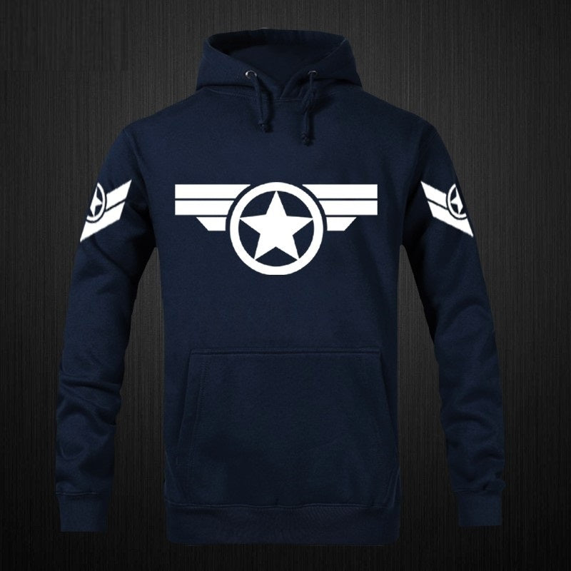 Unisex Pulovry na zip Captain America Svetr Cardigan,Sportovní kabát Stree Fashion,Cool Mikina Svetr Kabát