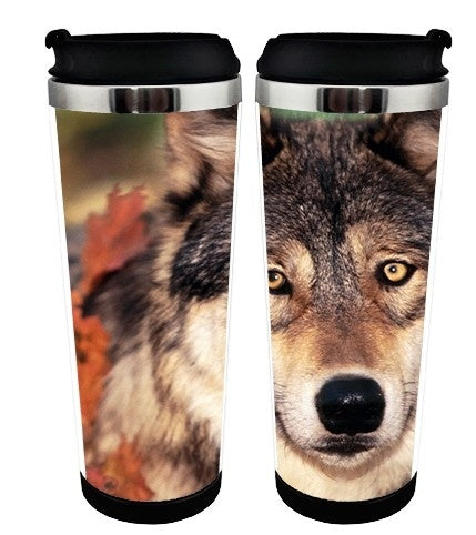 Wolf Cup Stainless Steel 400ml Coffee Tea Cup Wolf Beer Stein Wolf Decor Birthday Gifts Christmas Gifts
