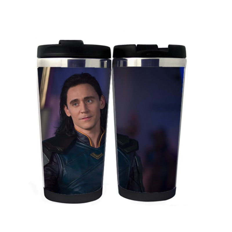 Tom Hiddleston Loki Hrnek Nerezová ocel 400 ml Káva Šálek čaje Pivo Stein Loki Dárky k narozeninám Vánoční dárky