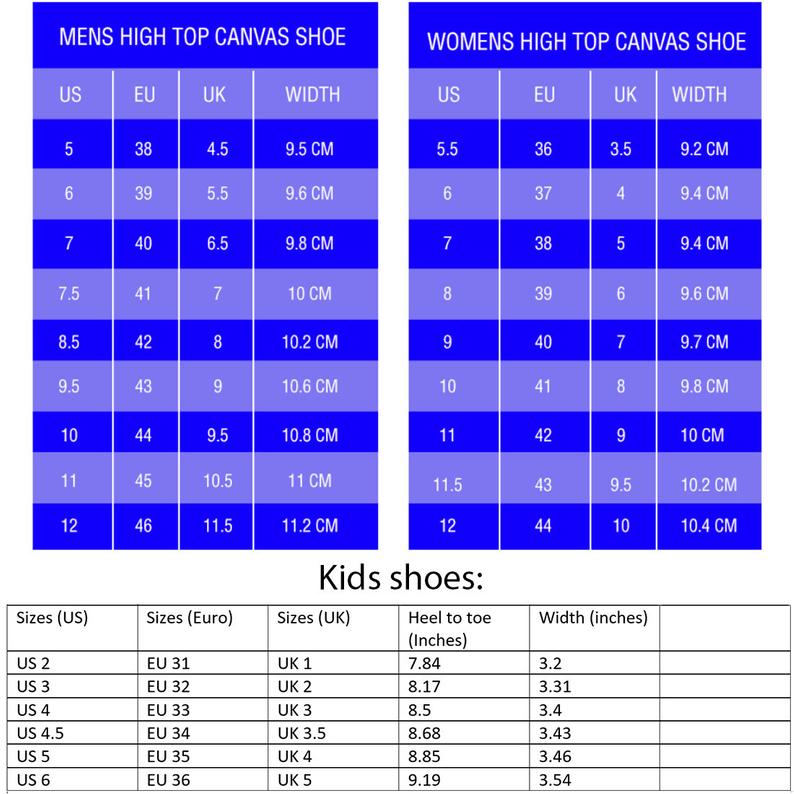Wicked Shoes High top Canvas Shoes Sneakers Women Shoes Wicked Gifts