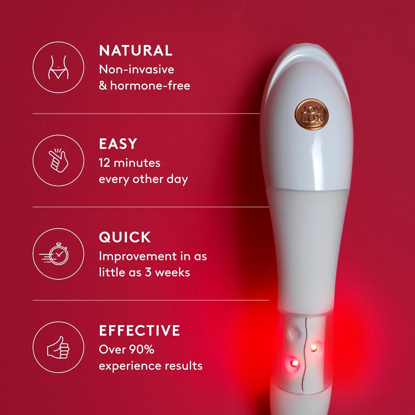 vFit Set, Red LED Light Device for Women,Intimate Wellness System for Menopausal Women & New Mothers, Promotes Natural Hydration