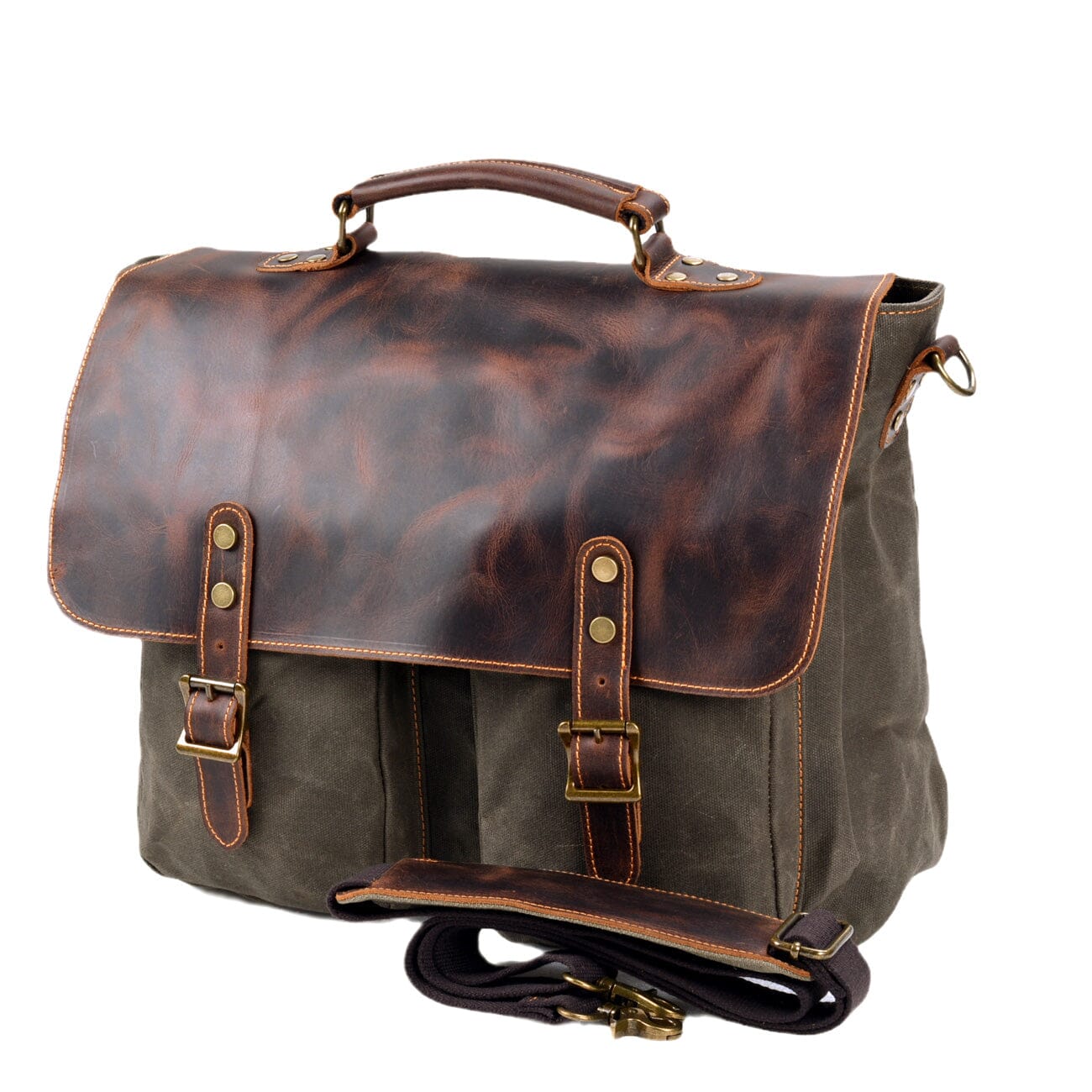 Vintage Canvas Messenger Bag | TULSA
