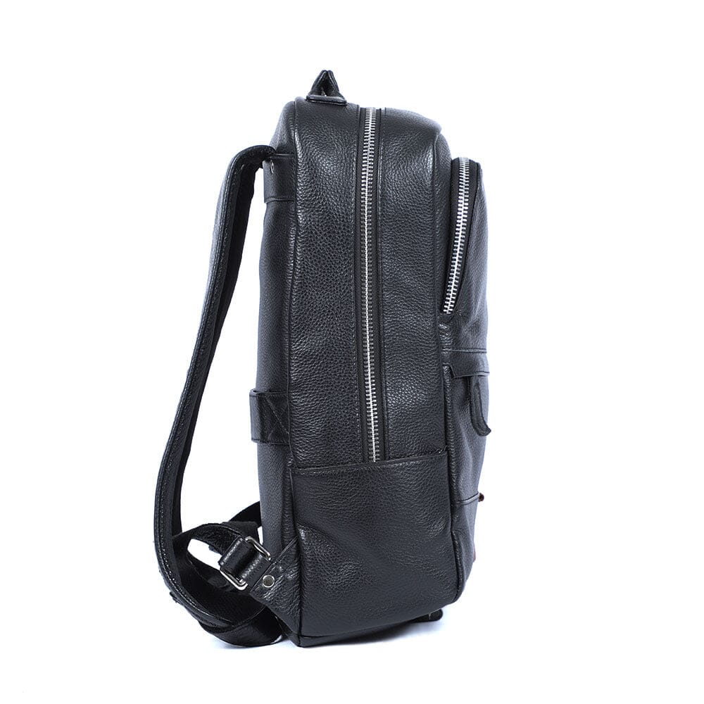Black Leather Bookbag | DÔME