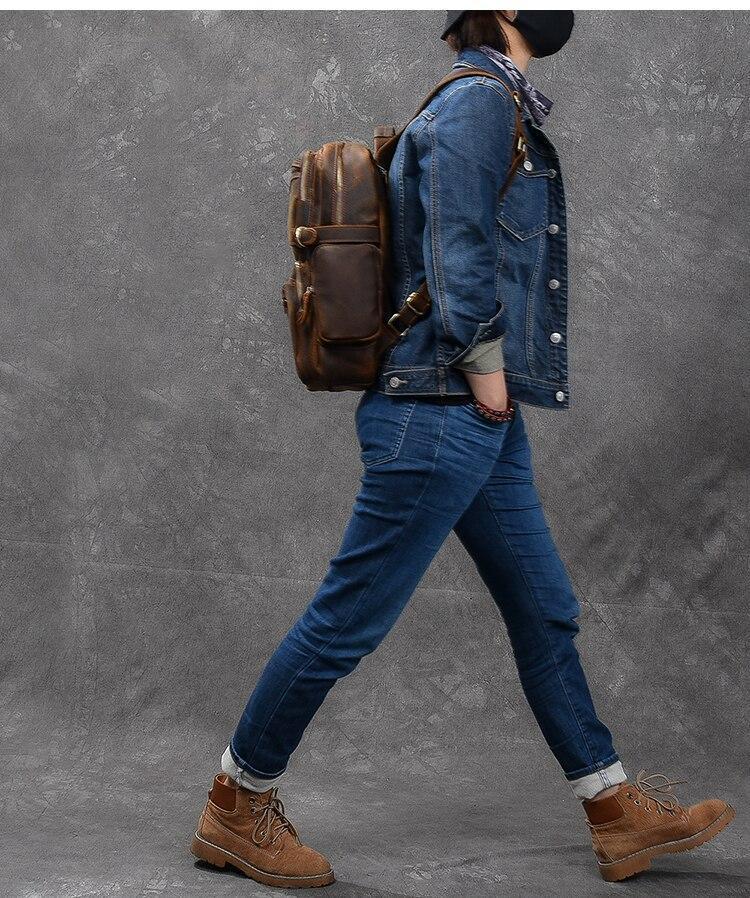 Brown Leather Backpack | URSUS