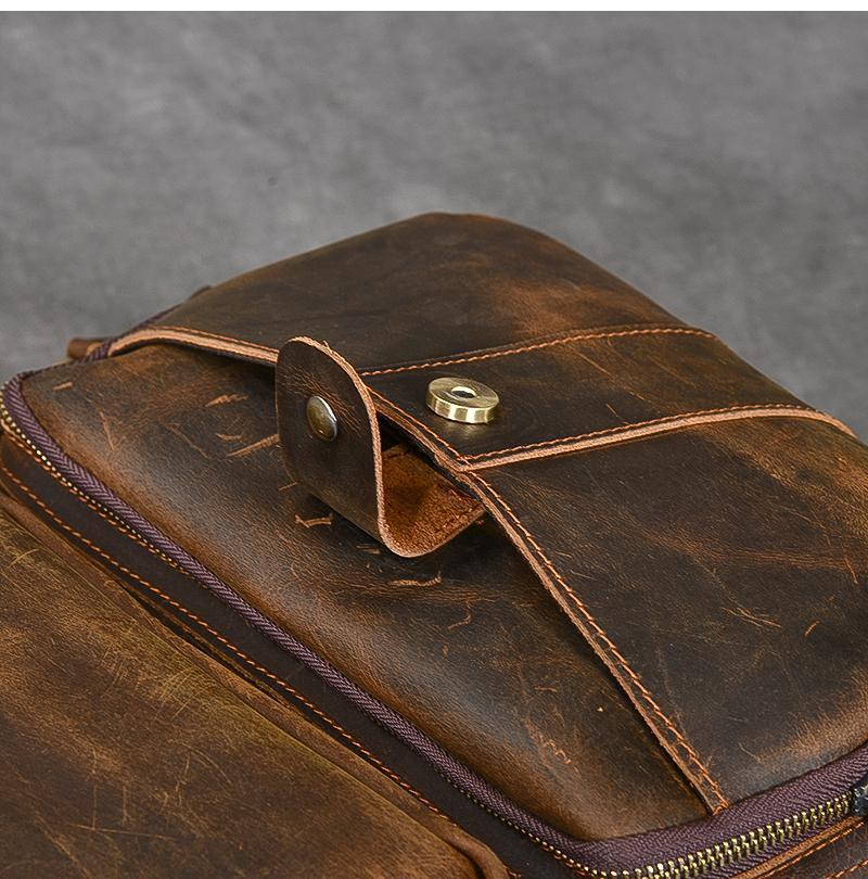 Brown Leather Backpack | URSUS