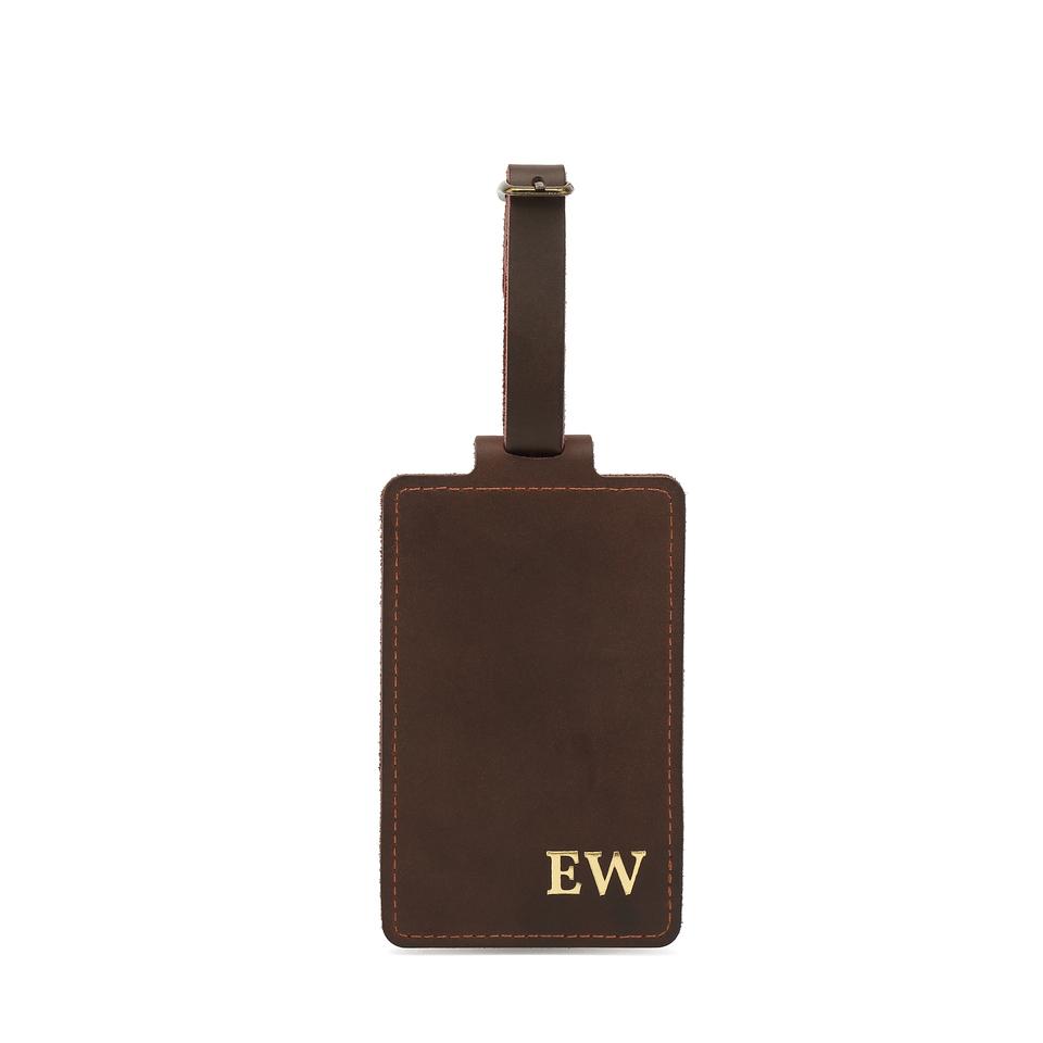 Customisable Leather Luggage Tag