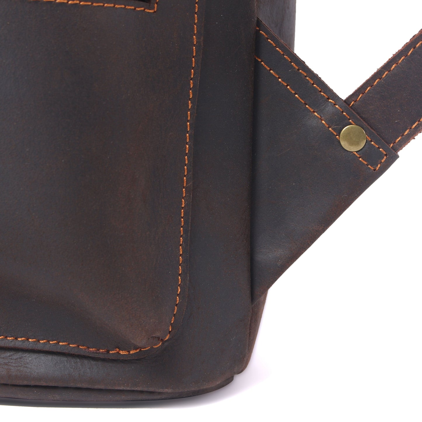 Leather Drawstring Backpack | DASHAN