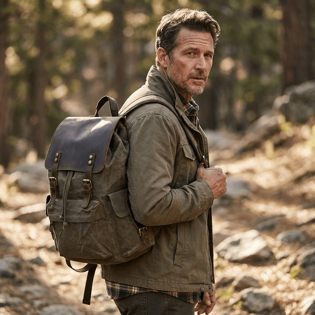 Waxed Canvas Backpack | LATVIA