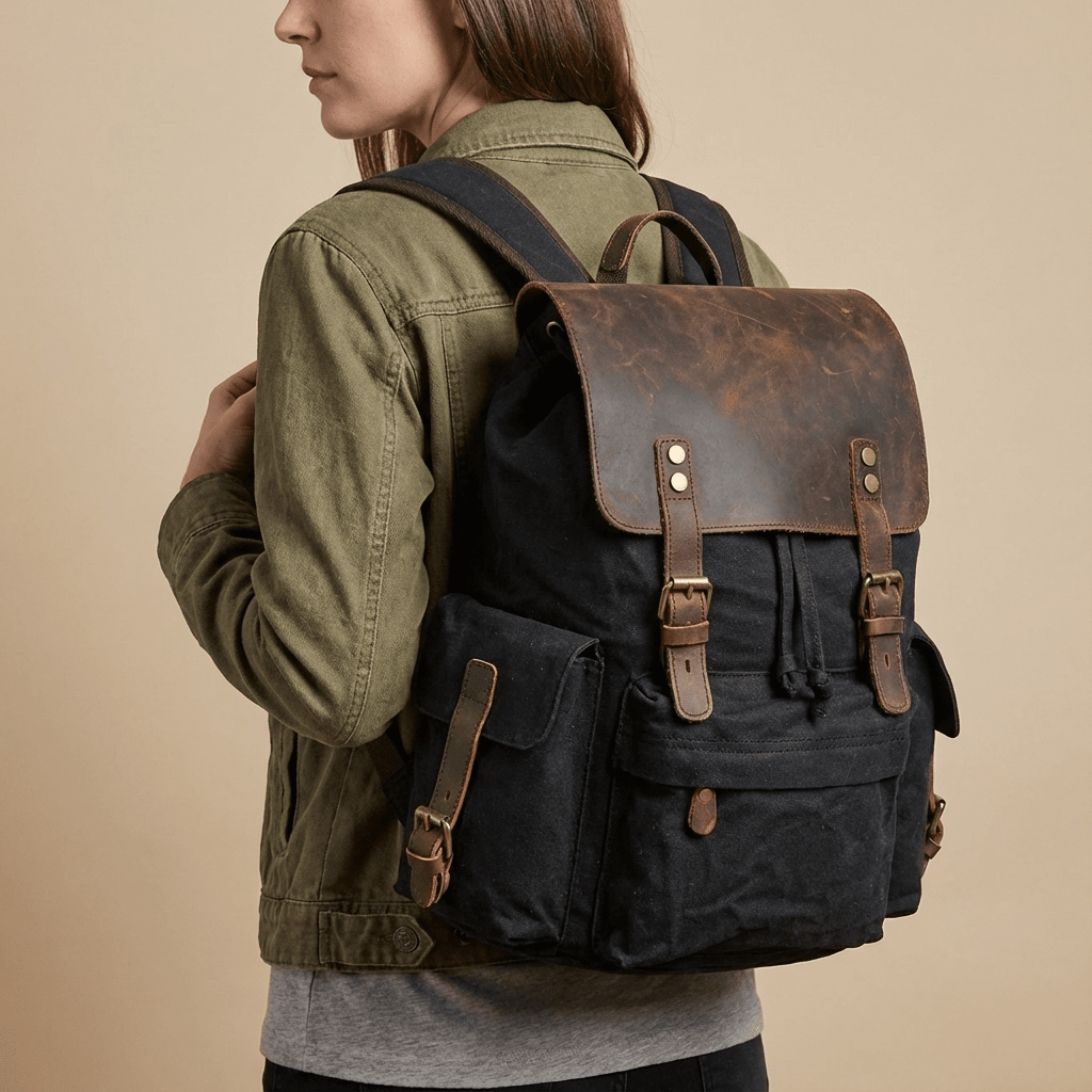 Waxed Canvas Backpack | LATVIA