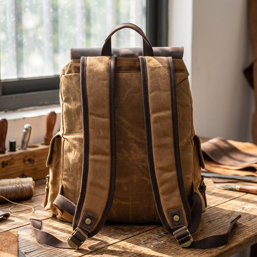 Waxed Canvas Backpack | LATVIA