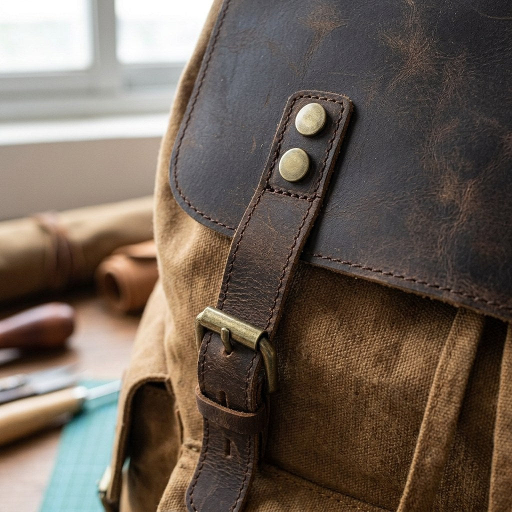 Waxed Canvas Backpack | LATVIA