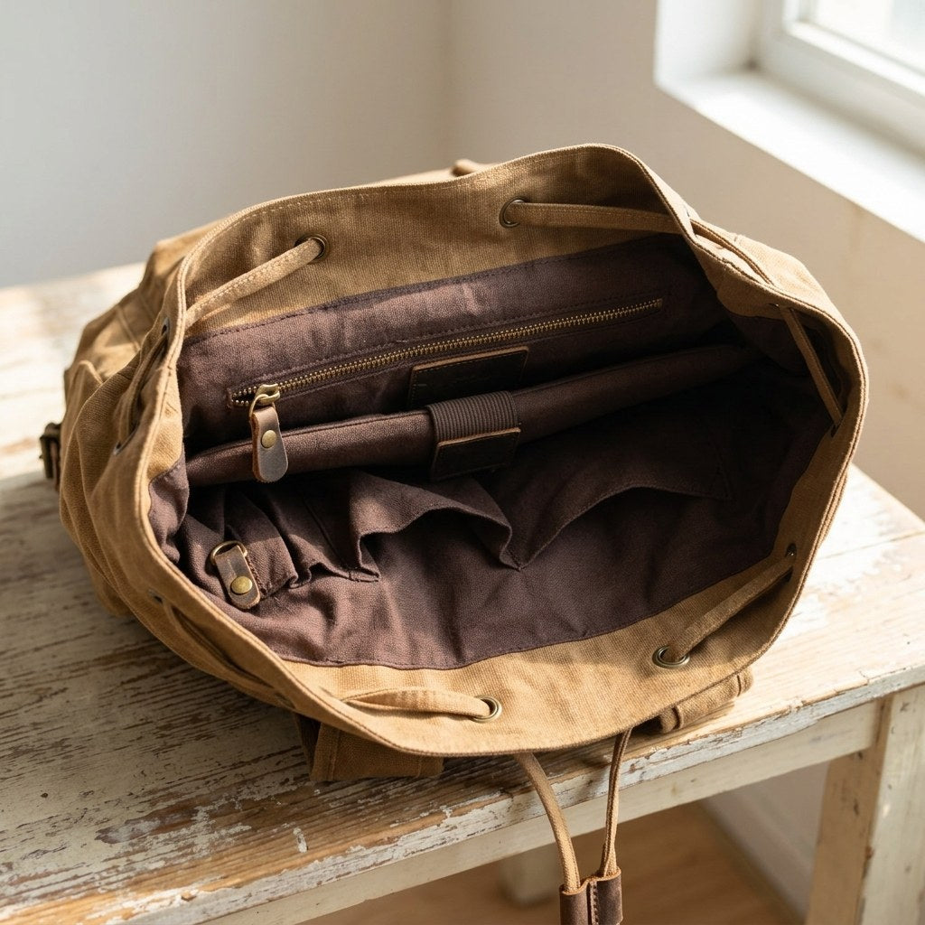 Waxed Canvas Backpack | LATVIA