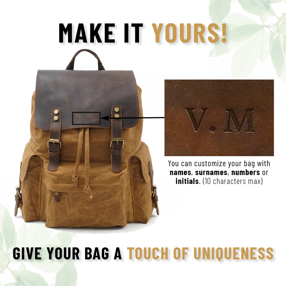 Waxed Canvas Backpack | LATVIA