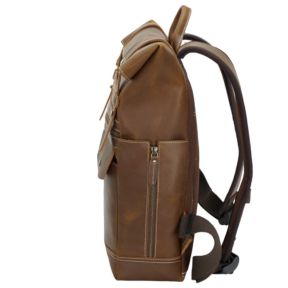 Leather Laptop Bookbag | VINSON