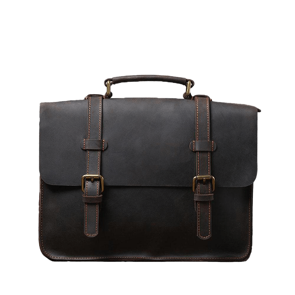 Leather Courier Bag | ZAINA