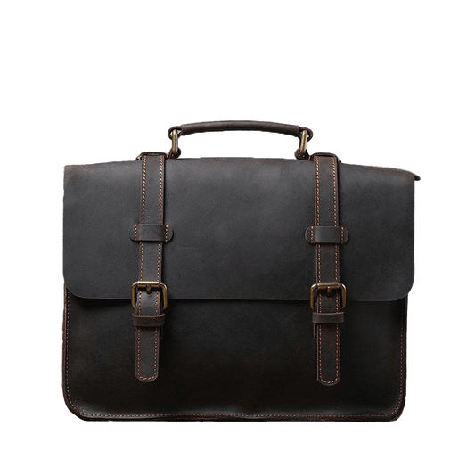 Leather Courier Bag | ZAINA
