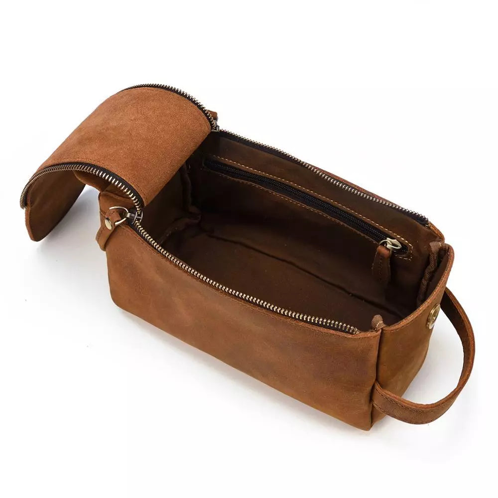 Leather Toilet Bag | KATMANDOU