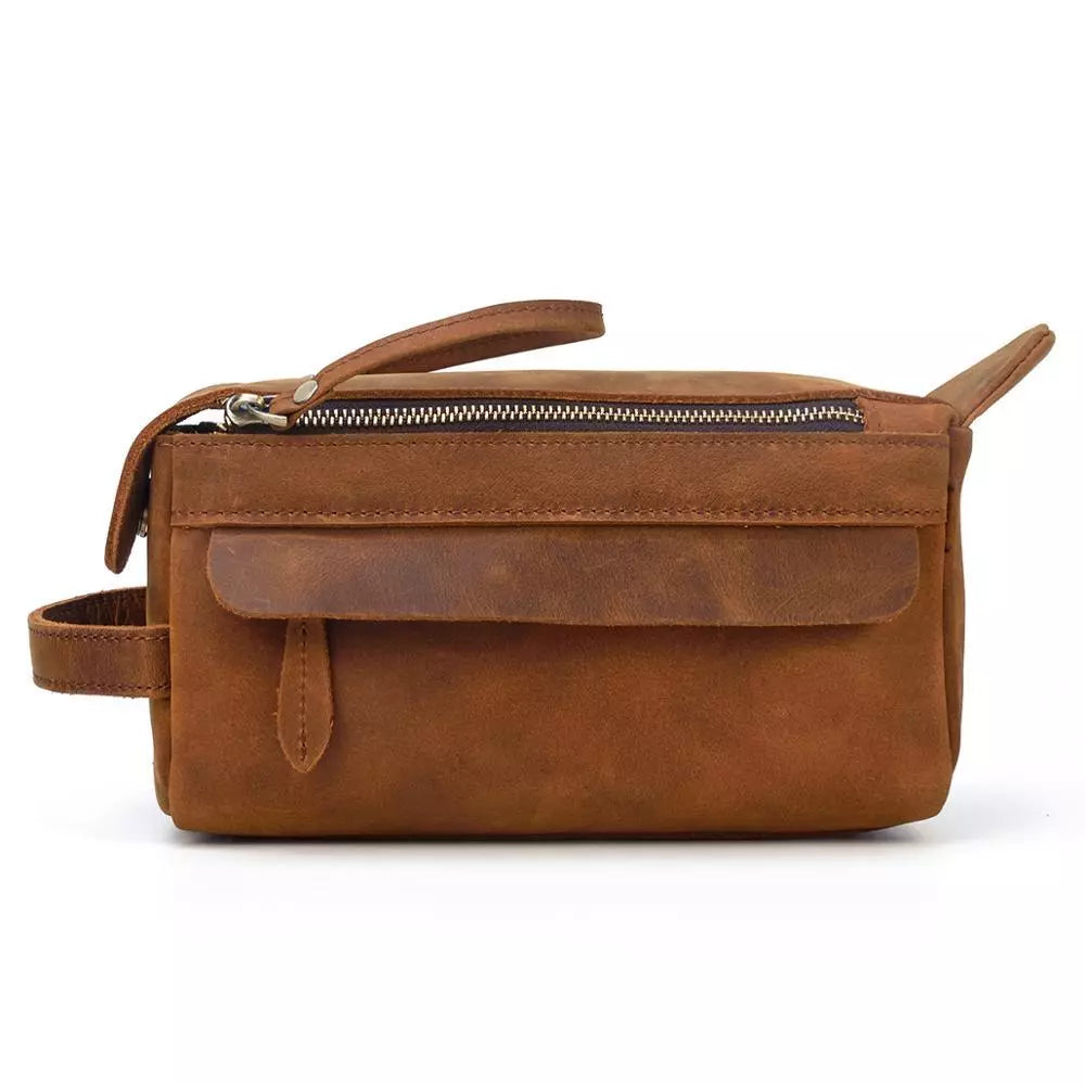 Leather Toilet Bag | KATMANDOU