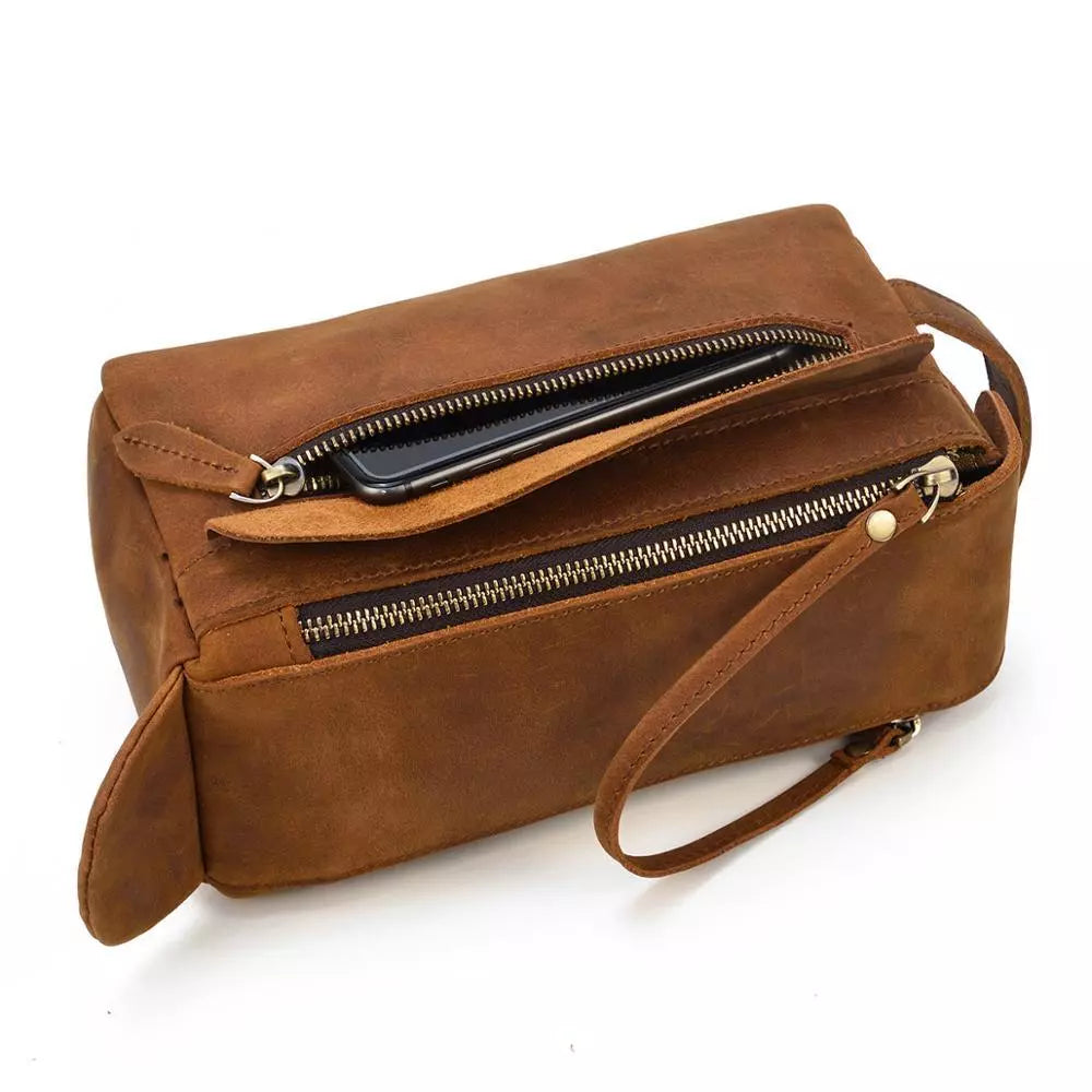 Leather Toilet Bag | KATMANDOU
