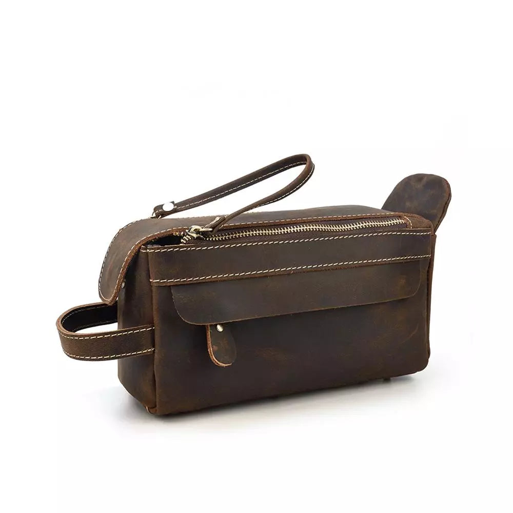 Leather Toilet Bag | KATMANDOU