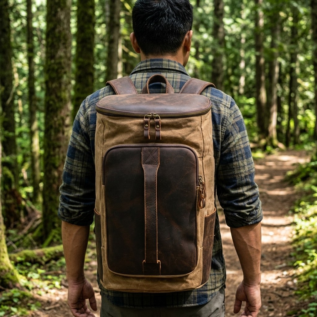 Vintage Canvas Rucksack | AMSTERDAM
