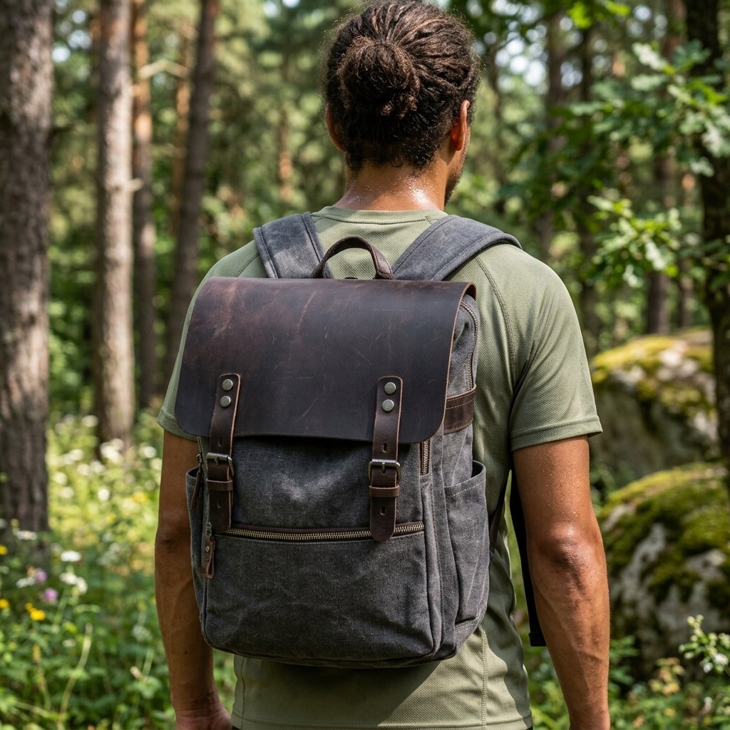 Cotton Canvas Backpack | MILAN