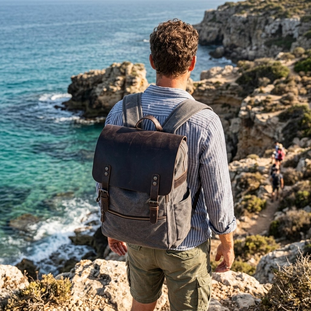 Cotton Canvas Backpack | MILAN