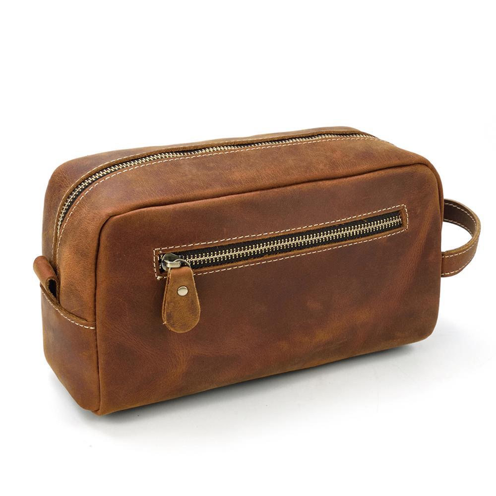 Leather Toiletry Bag | PETRA