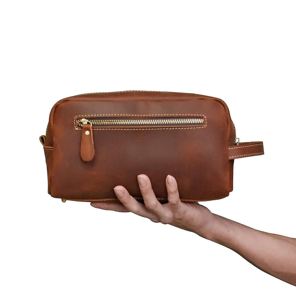 Leather Toiletry Bag | PETRA