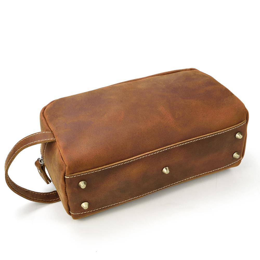 Leather Toiletry Bag | PETRA