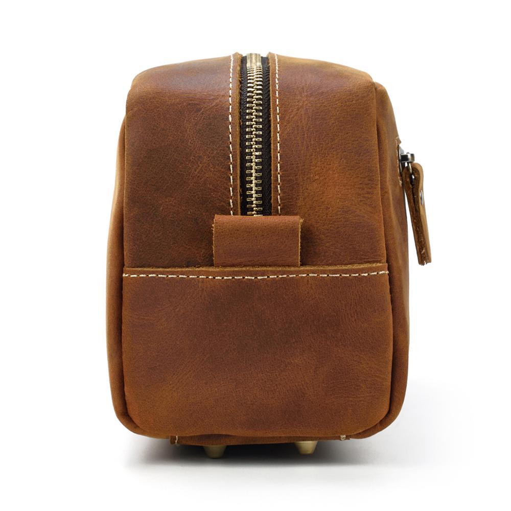 Leather Toiletry Bag | PETRA