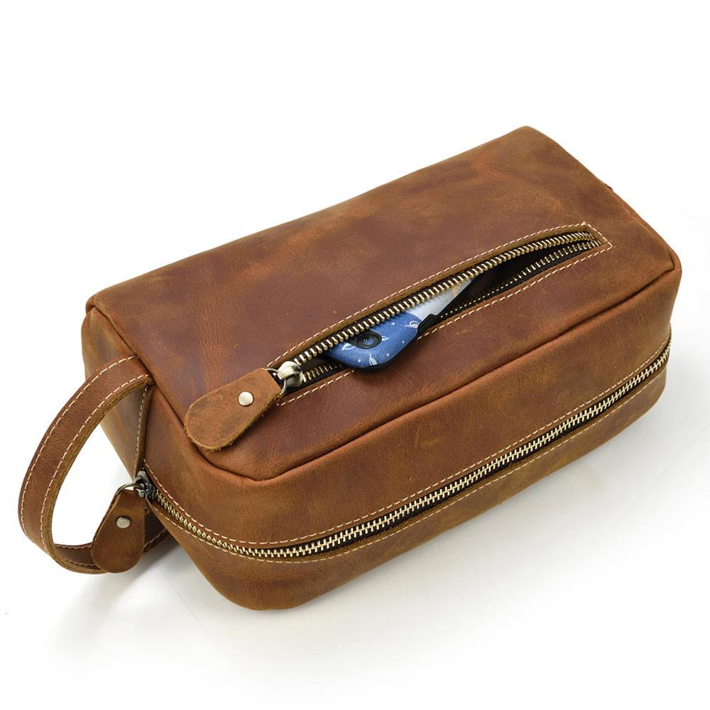 Leather Toiletry Bag | PETRA