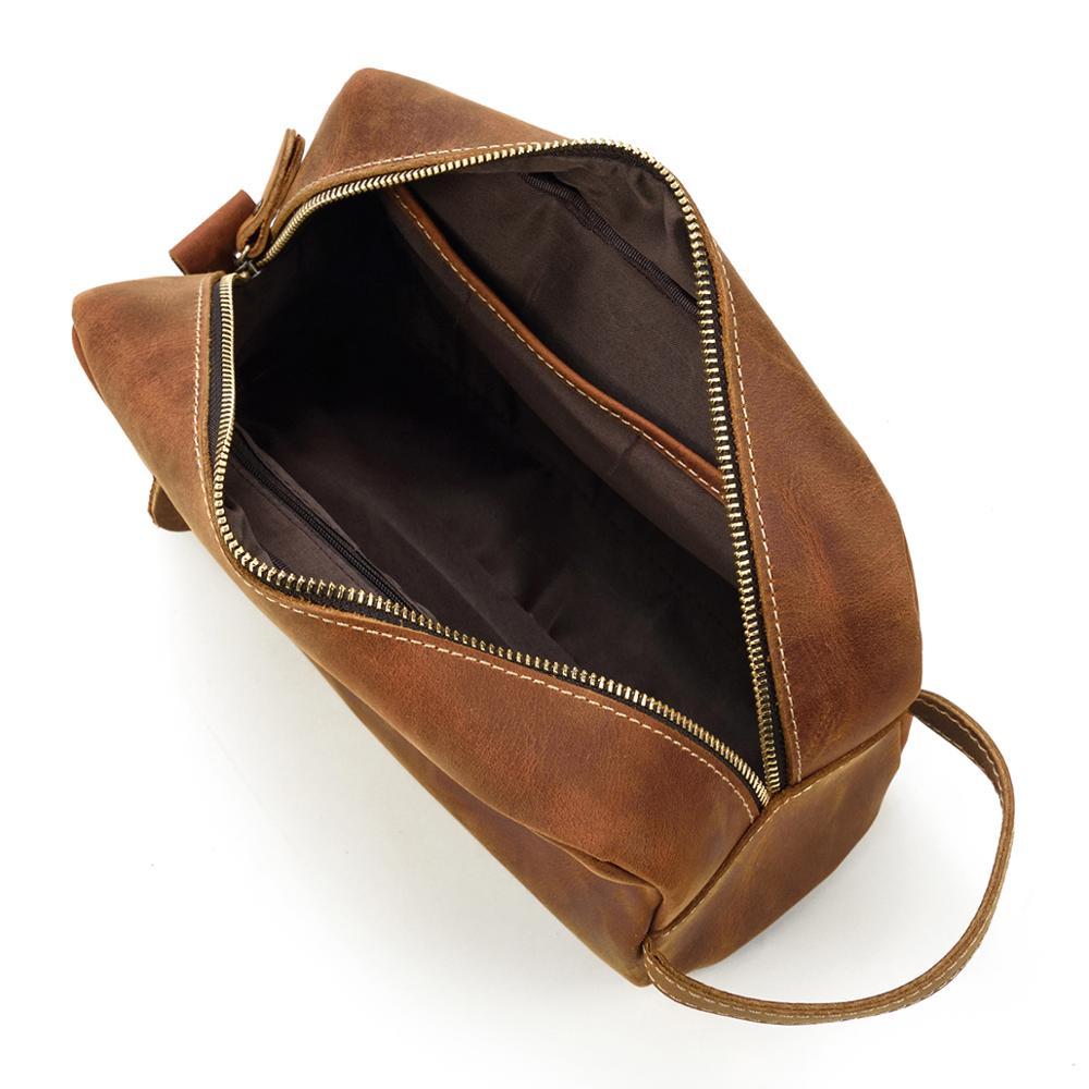 Leather Toiletry Bag | PETRA