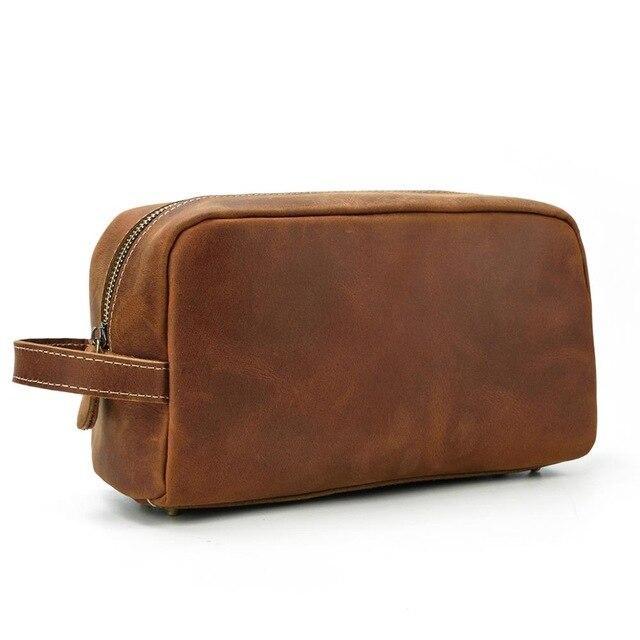 Leather Toiletry Bag | PETRA