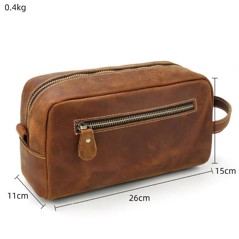 Leather Toiletry Bag | PETRA