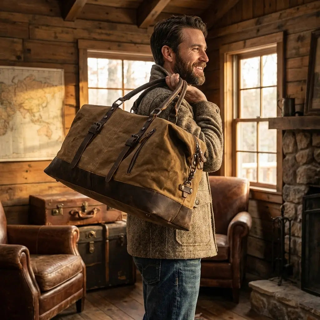 Heavy Duty Canvas Duffle Bag | QAANAQ