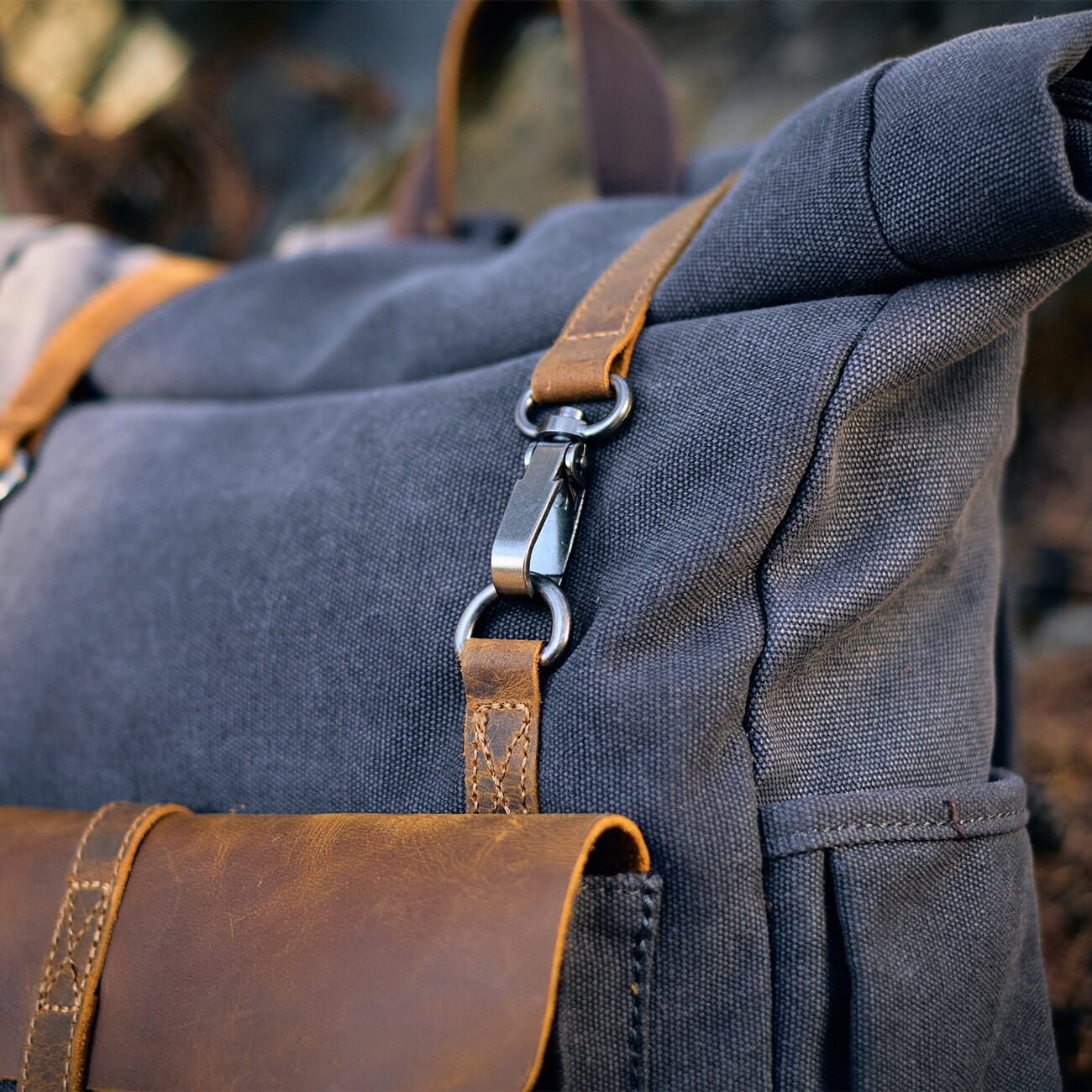 Retro Canvas Rucksack | REYKJAVIK