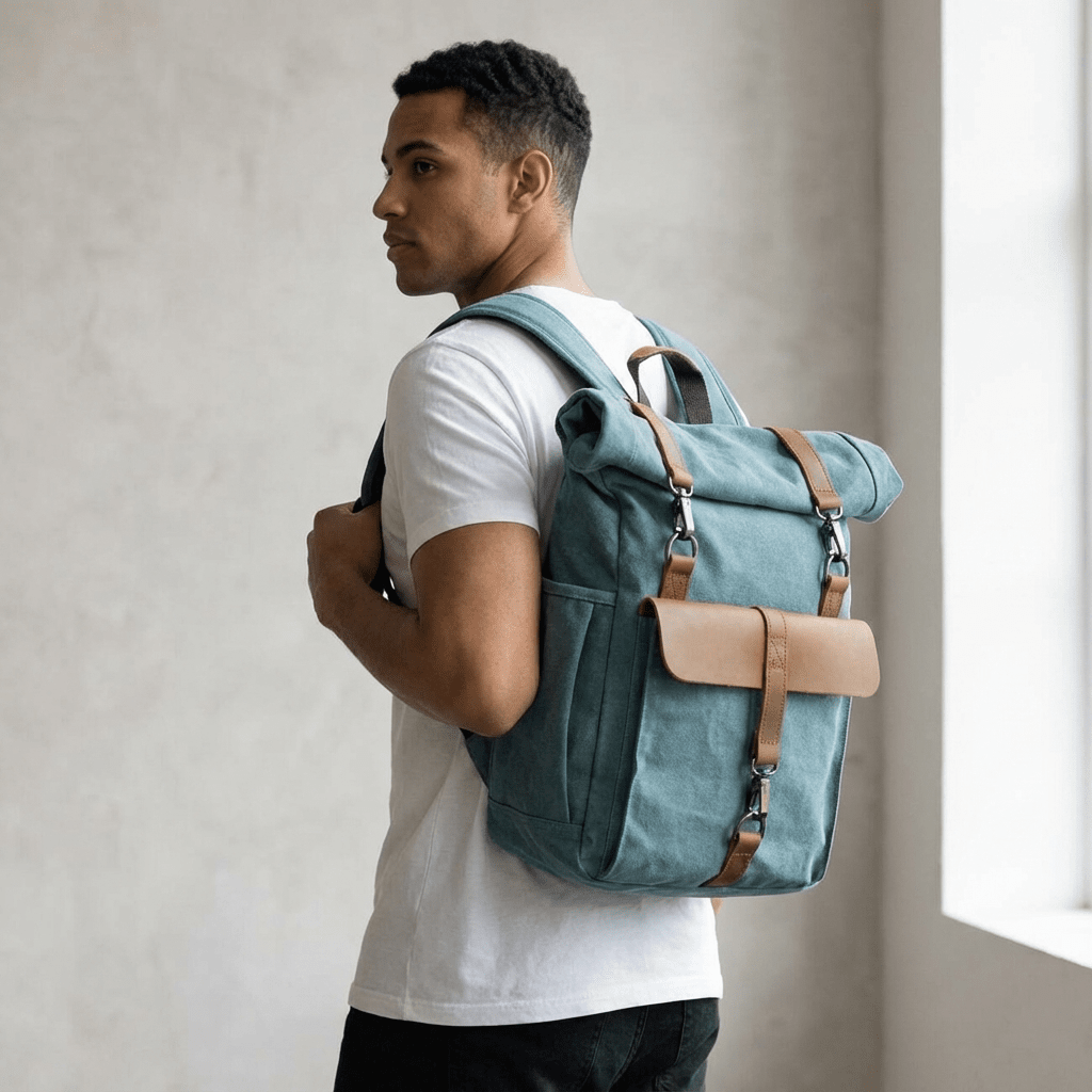 Retro Canvas Rucksack | REYKJAVIK