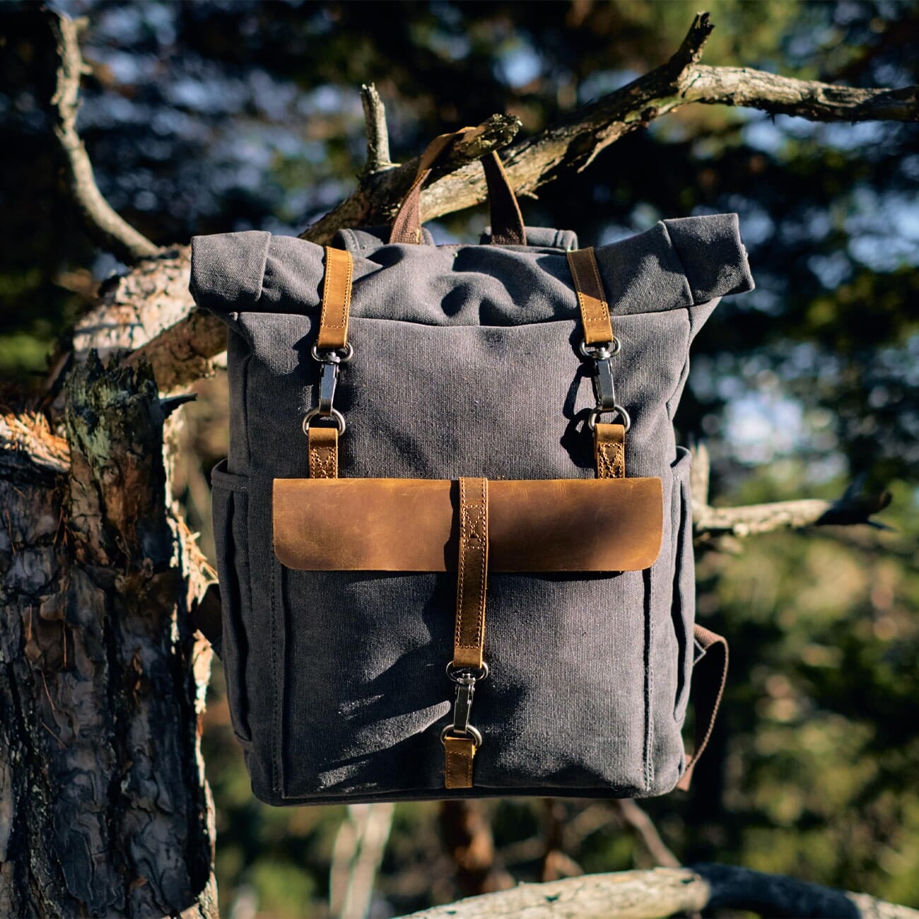 Retro Canvas Rucksack | REYKJAVIK