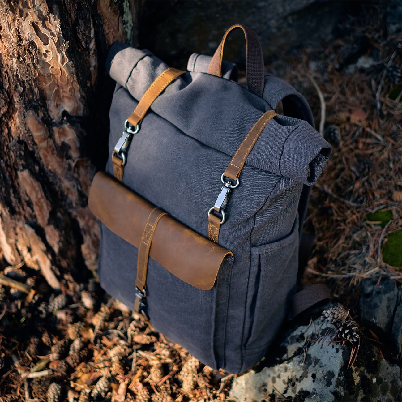 Retro Canvas Rucksack | REYKJAVIK
