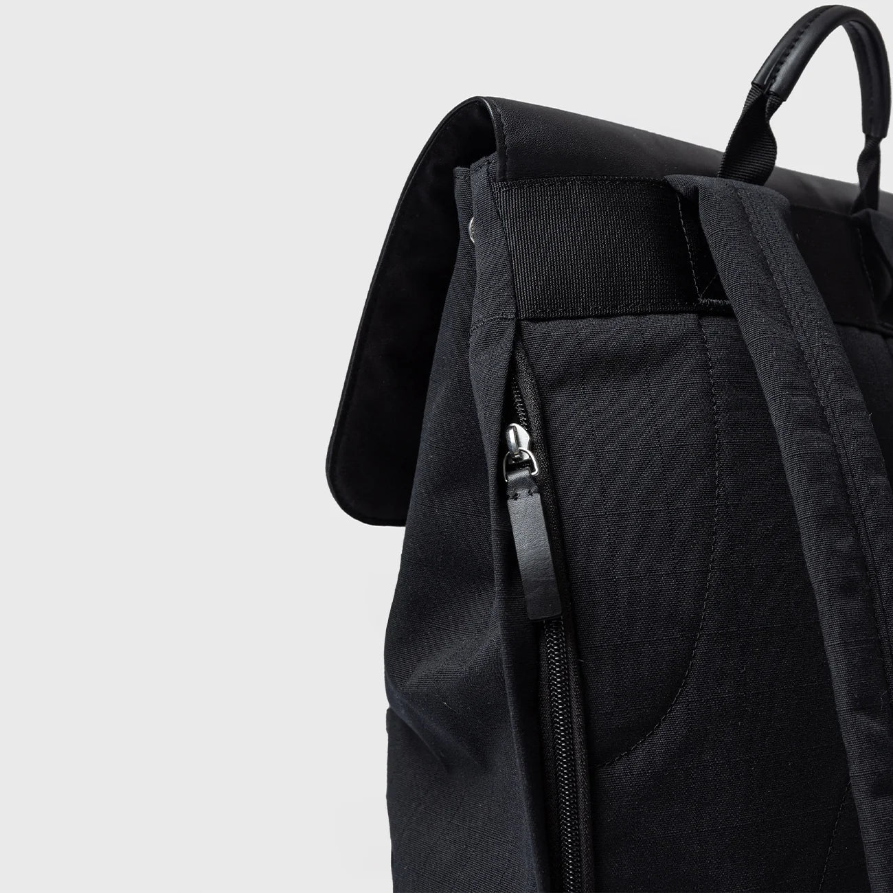 Leather Lid Backpack 14"