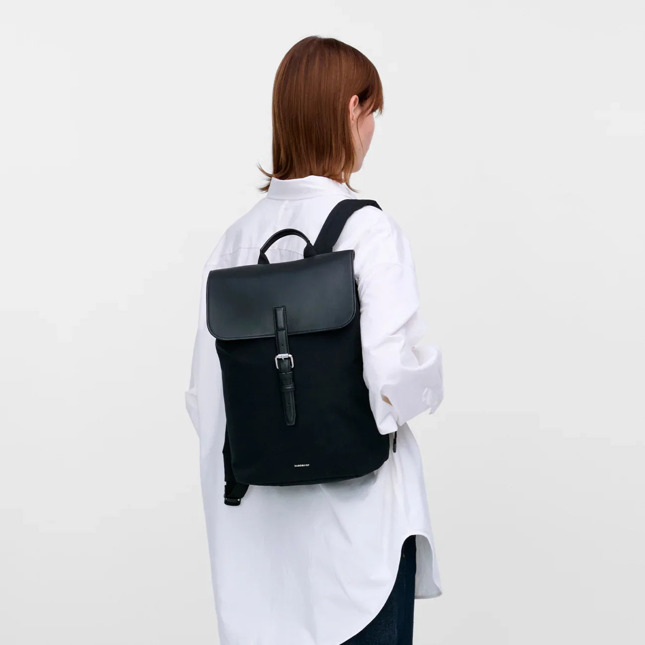 Leather Lid Backpack 14"