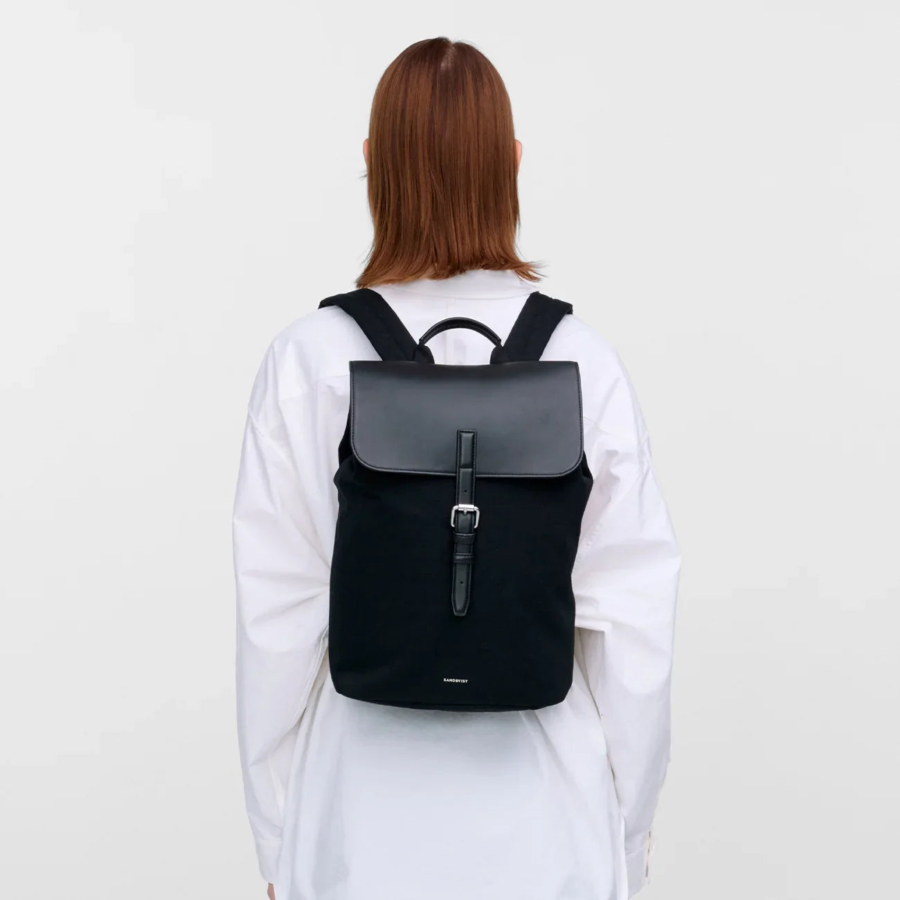 Leather Lid Backpack 14"