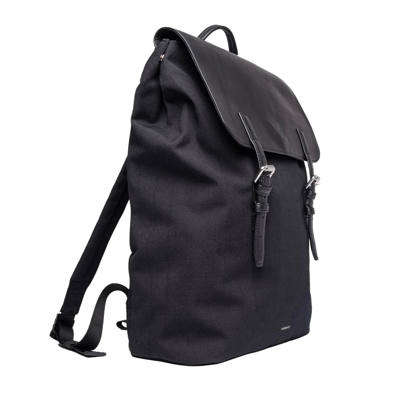 Leather Lid Backpack 16"