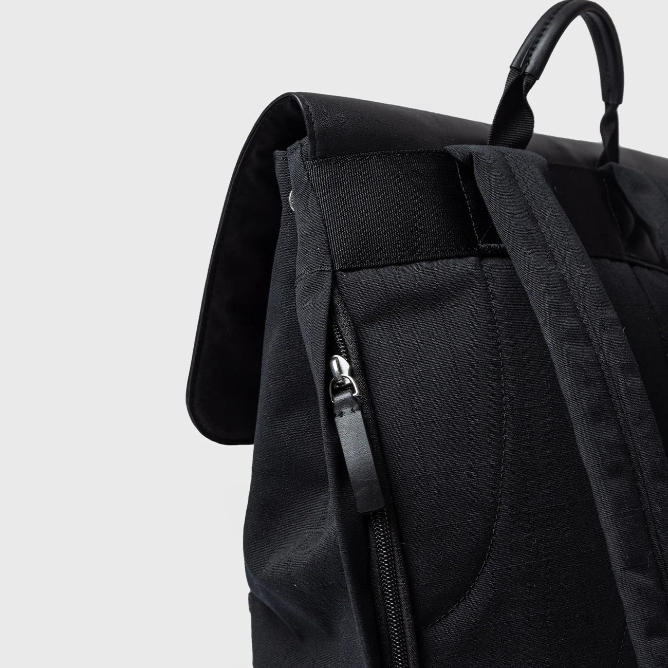 Leather Lid Backpack 16"