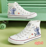 Stitch High Tops Canvas Shoes Sneakers Kid Shoes Unisex Shoes Gifts