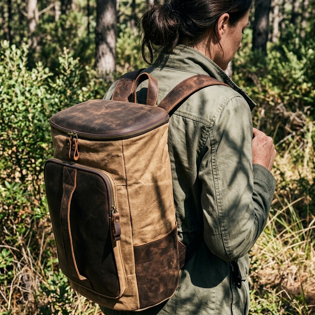 Vintage Canvas Rucksack | AMSTERDAM
