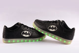 Batman light up shoes Colorful Flashing LED Luminous Shoes Low Top Unisex Shoes